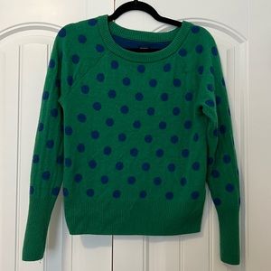 Gap Green Polka Dot Sweater